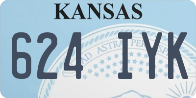 KS license plate 624IYK