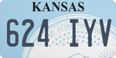 KS license plate 624IYV