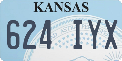 KS license plate 624IYX