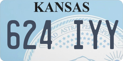 KS license plate 624IYY