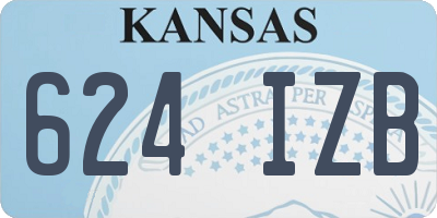 KS license plate 624IZB