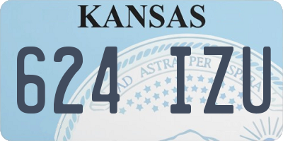 KS license plate 624IZU