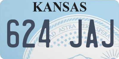 KS license plate 624JAJ