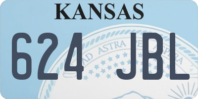 KS license plate 624JBL