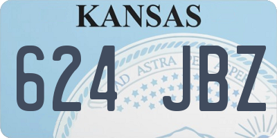 KS license plate 624JBZ