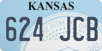 KS license plate 624JCB