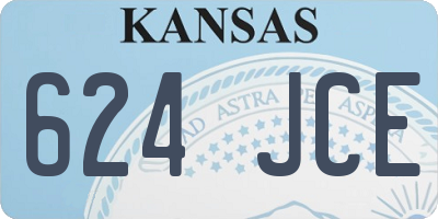 KS license plate 624JCE