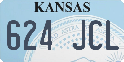 KS license plate 624JCL