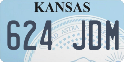 KS license plate 624JDM