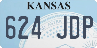 KS license plate 624JDP