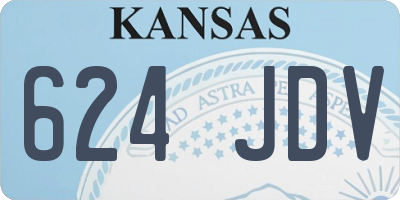 KS license plate 624JDV