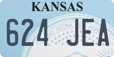 KS license plate 624JEA