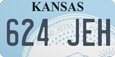 KS license plate 624JEH