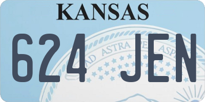 KS license plate 624JEN