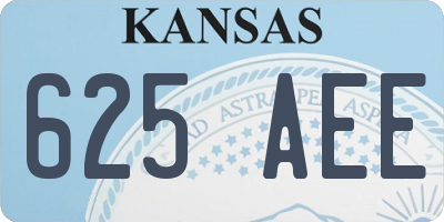 KS license plate 625AEE
