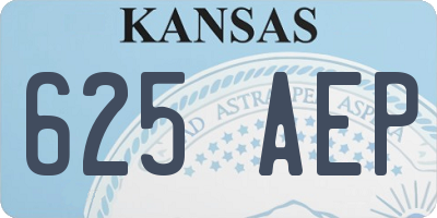 KS license plate 625AEP