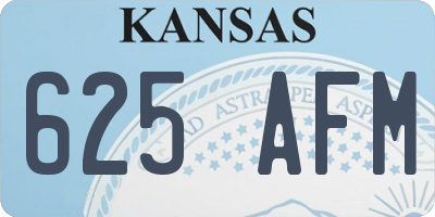 KS license plate 625AFM