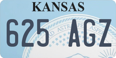 KS license plate 625AGZ