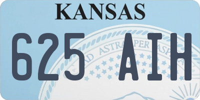 KS license plate 625AIH