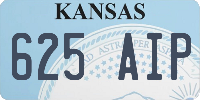 KS license plate 625AIP