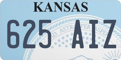 KS license plate 625AIZ