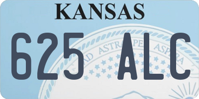 KS license plate 625ALC