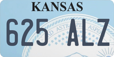 KS license plate 625ALZ