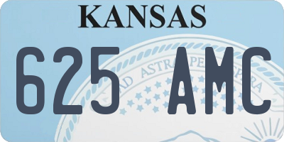KS license plate 625AMC