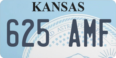 KS license plate 625AMF