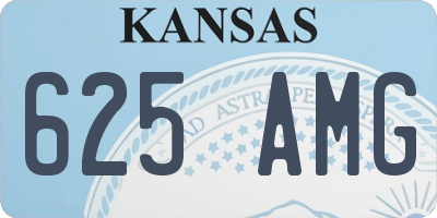KS license plate 625AMG