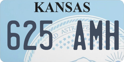 KS license plate 625AMH