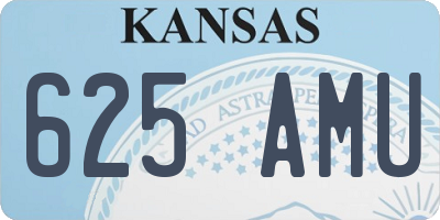 KS license plate 625AMU