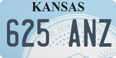 KS license plate 625ANZ
