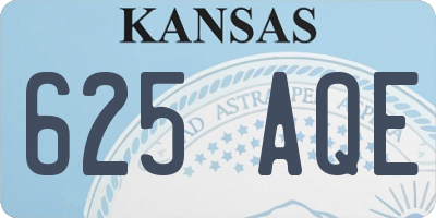 KS license plate 625AQE