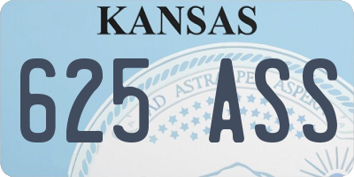 KS license plate 625ASS