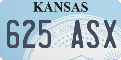 KS license plate 625ASX