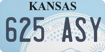 KS license plate 625ASY