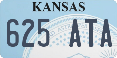 KS license plate 625ATA