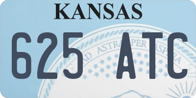 KS license plate 625ATC