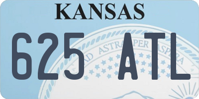 KS license plate 625ATL