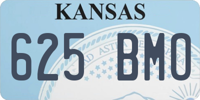 KS license plate 625BMO
