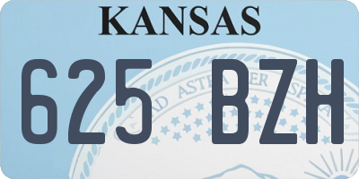 KS license plate 625BZH