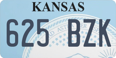 KS license plate 625BZK
