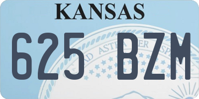 KS license plate 625BZM