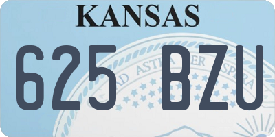 KS license plate 625BZU
