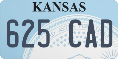 KS license plate 625CAD