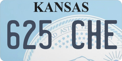 KS license plate 625CHE