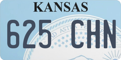 KS license plate 625CHN