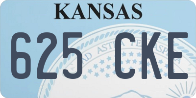 KS license plate 625CKE