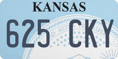 KS license plate 625CKY